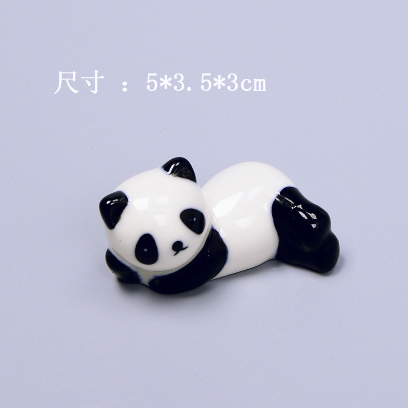 Panda chopstick rest cartoon ceramic chopsticks holder storage animal restaurant tableware