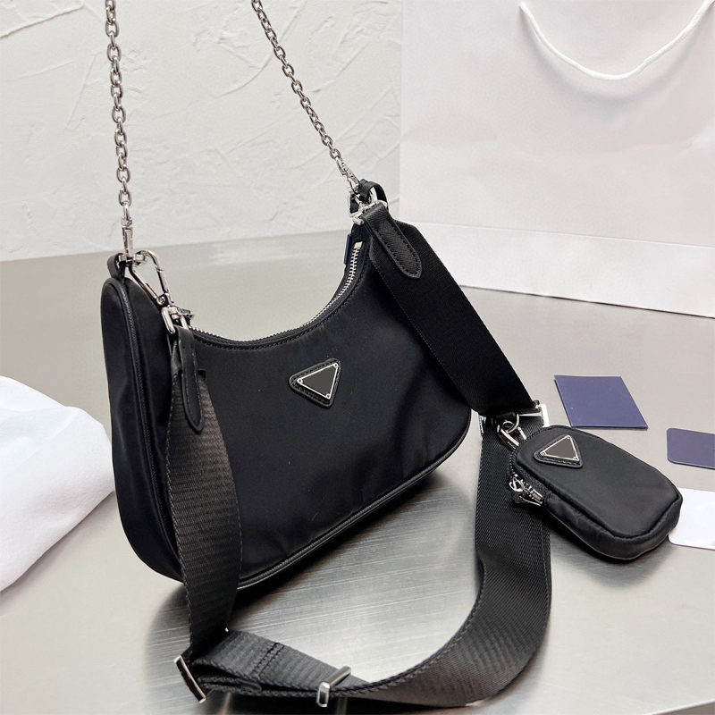 Bags Totes Designer Bag Women Handbag Classic Imitation Luxury Brand Splicing Nylon Letter Style Simple Shoulder Bag Fashion Chain Party Dinner Wallet