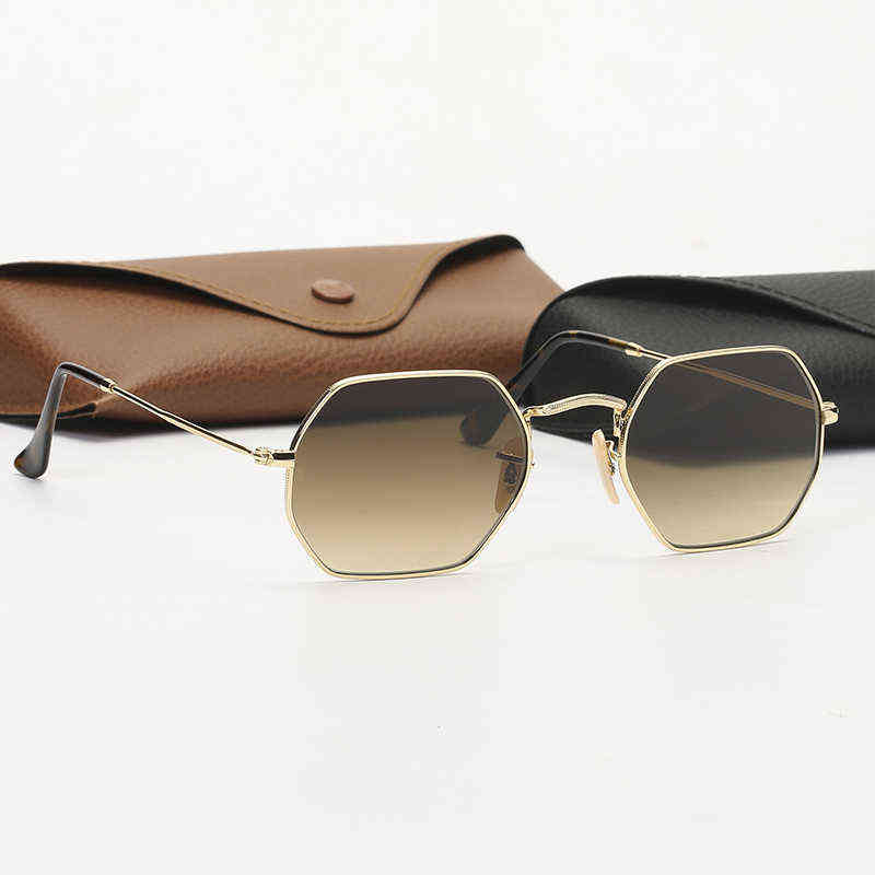 Bai cheng męskie okulary przeciwsłoneczne mężczyźni kobiety okulary przeciwsłoneczne ośmiokątne okulary przeciwsłoneczne g15 szklane soczewki Sprzedaj modne akcesorium dla kobiet Chris175e