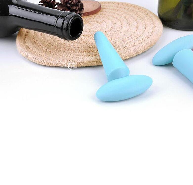 Silicone Wine Stoppers Bar Tools Leak Free Wine Beer Bottle Cork Stopper B0822