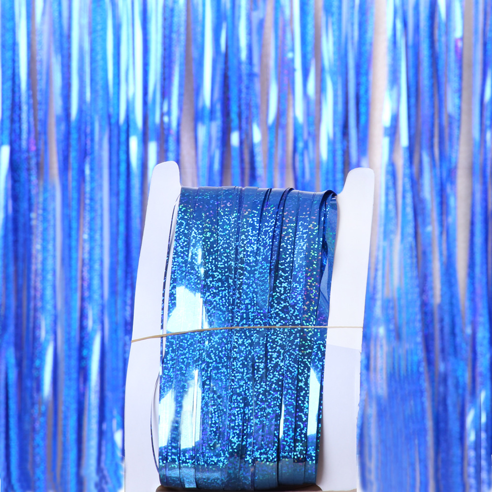 Fringe Curtain Backdrop Party Decoration Silver Gold Streamer Backdrops Fringe Rain Curtains Graduation New Year fast ship