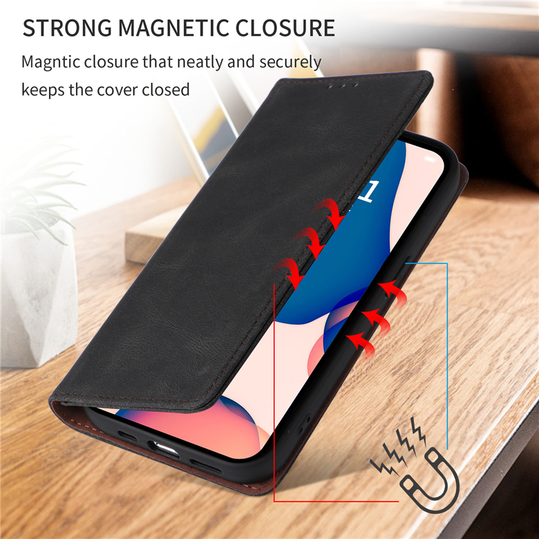 Retro Rope Magnetic Folio Phone Case for iPhone 14 13 12 Mini 11 Pro Max XR XS 7 8 Plus SE2 SE3 Lanyard Multiple Card Slots Matte Leather Wallet Clutch Kickstand Shell