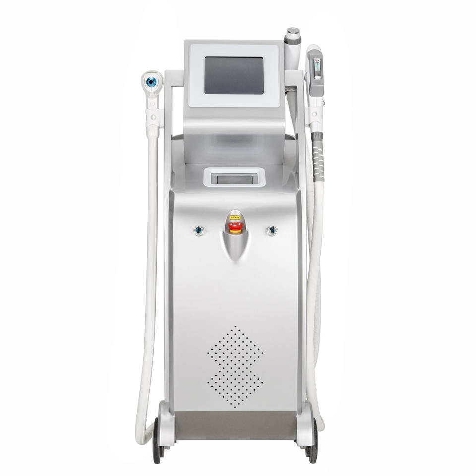 Ipl Elight Hair Removal Machine Nd Yag Laser Pigmenation Removal Rf Skin Rejuvenation Facial Beauty Equipment 3 Handles