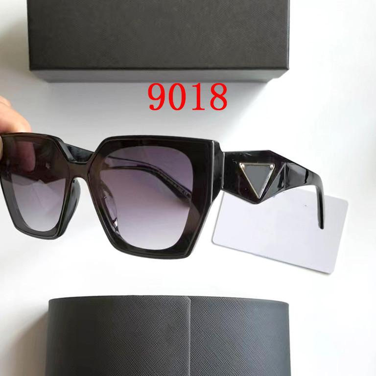 2022 Fashion Design classico Occhiali da sole di lusso uomo Donna Square Full Frame Occhiali da sole UV400 Eyewear Anti-Ultraviolet Polaroid Lens Con scatola e custodia 9018