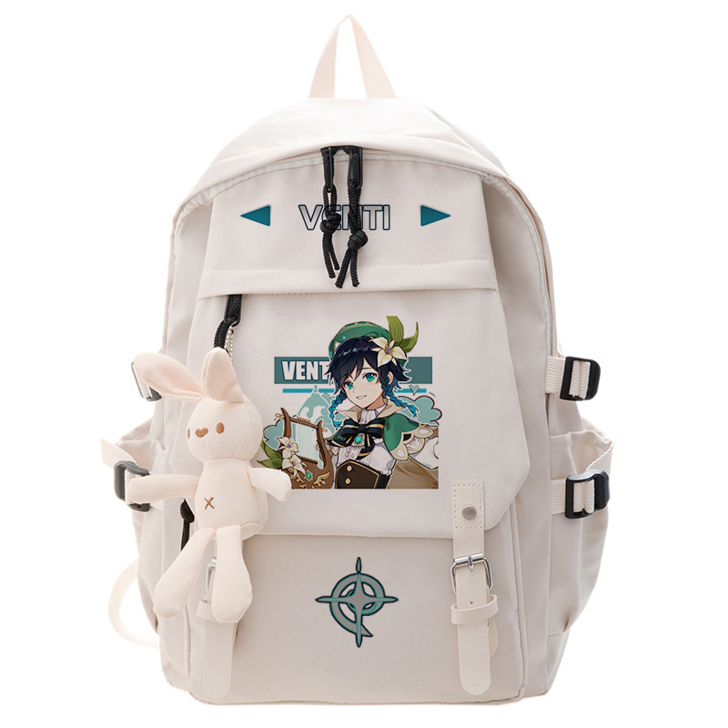 Genshin Impact Anime Cosplay Estudiantes Mochila escolar Mochila Klee Cartoon Bookbag Laptop Mochila de viaje al aire libre Niños Niñas Regalos 220819