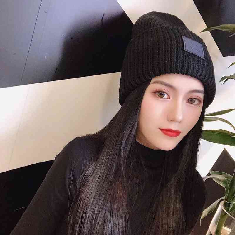 Beanie Caps Smiling Fe Beanie Skull Caps Knitted Cashmere Eye Warm Couple Lovers Hats Street Hip-hop Wool Cap Adult 2208122013578