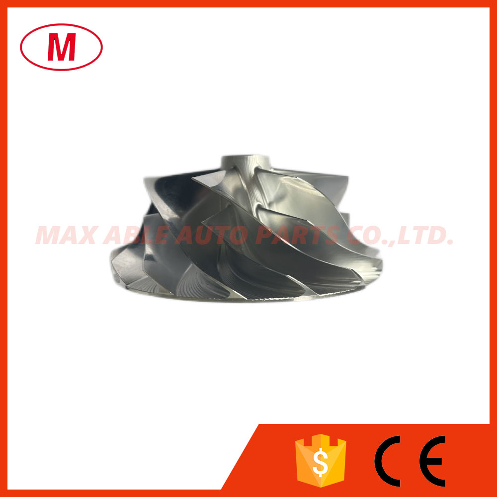 GT15-25 52.50/68.00mm 7/7 blades Turbocharger Turbo Billet compressor wheel/Aluminum 2618/Milling wheel for Cartridge/CHRA/Core