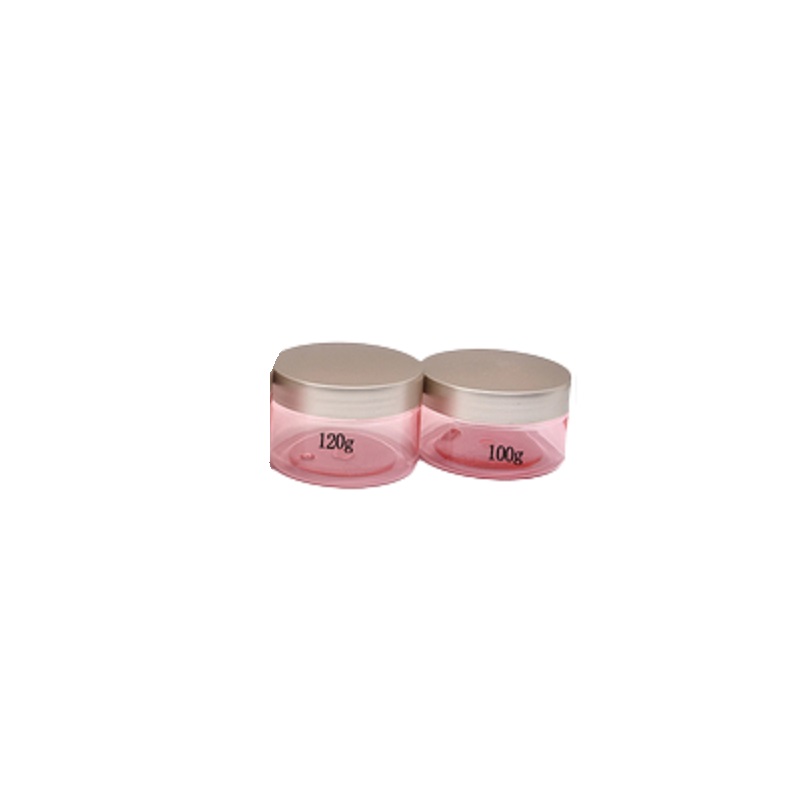 Lege verpakkingsfles helder roze plastic potloeie goudomslag met witte kussen draagbare hervulbare cosmetische verpakkingscontainer 100 g 120 g 150 g 200g 250 g