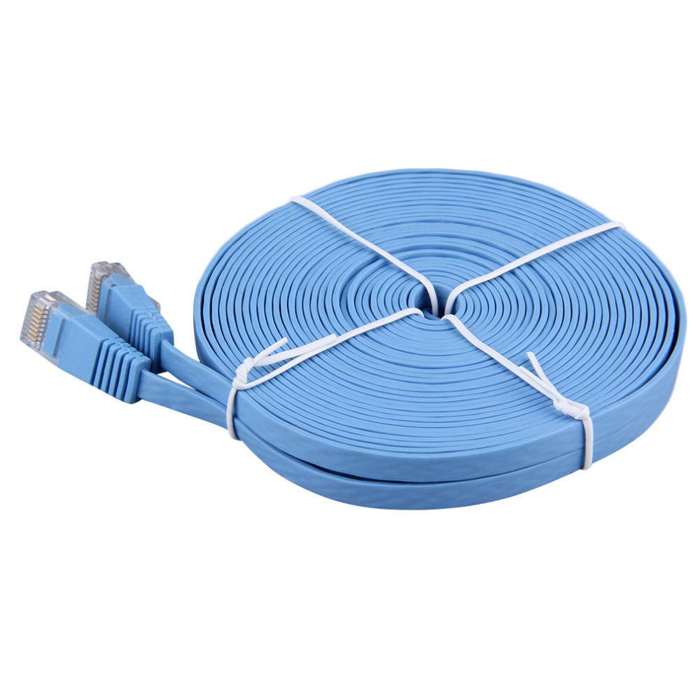 CAT6 Düz Ethernet Kablosu RJ45 LAN Kablo Ağı Bilgisayar Yönlendirici Dizüstü Bilgisayar 0.5m/1m/2m/3m/5m/8m Uzunluk