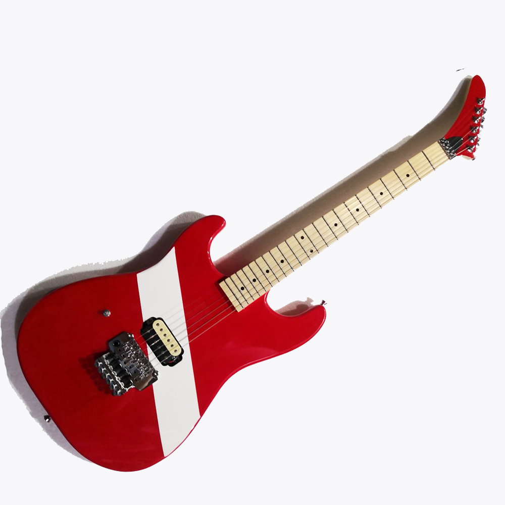 Hand izquierda Red 6 cuerdas Guitarra eléctrica con camioneta Humbucker