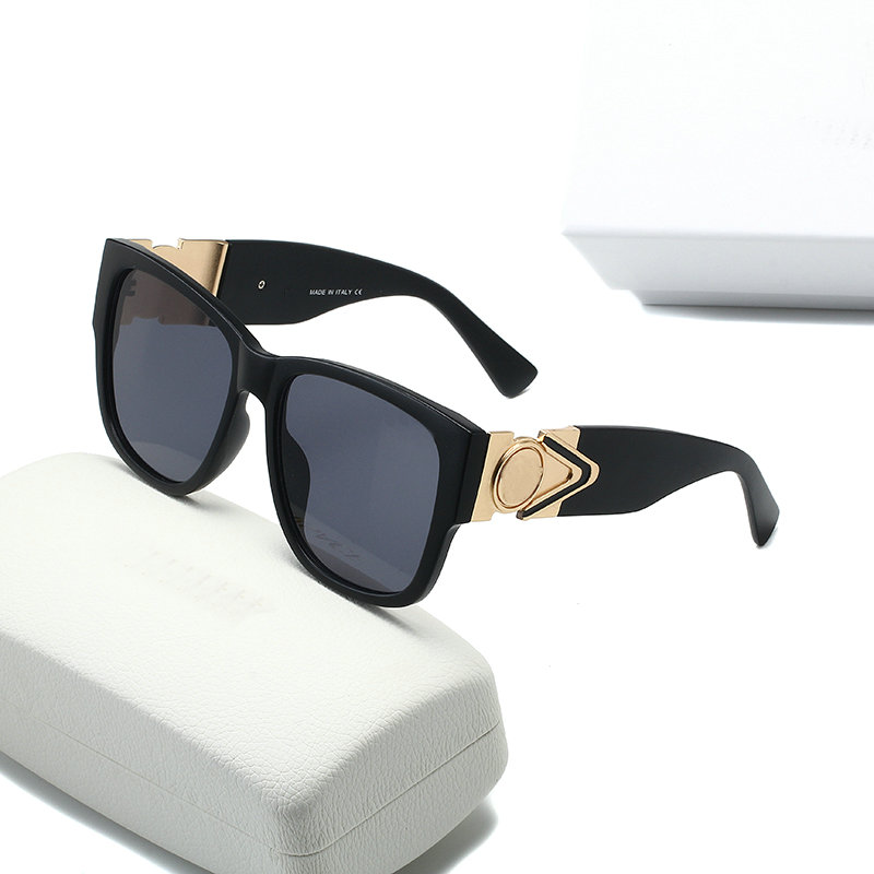 2022 Men New Moda Medusaes Chain Glasses Sunglasses Designer de marca Ret￢ngulo Ret￢ngulo Sol Popular Popular colorido Eyewear Sonnenbrillen 002