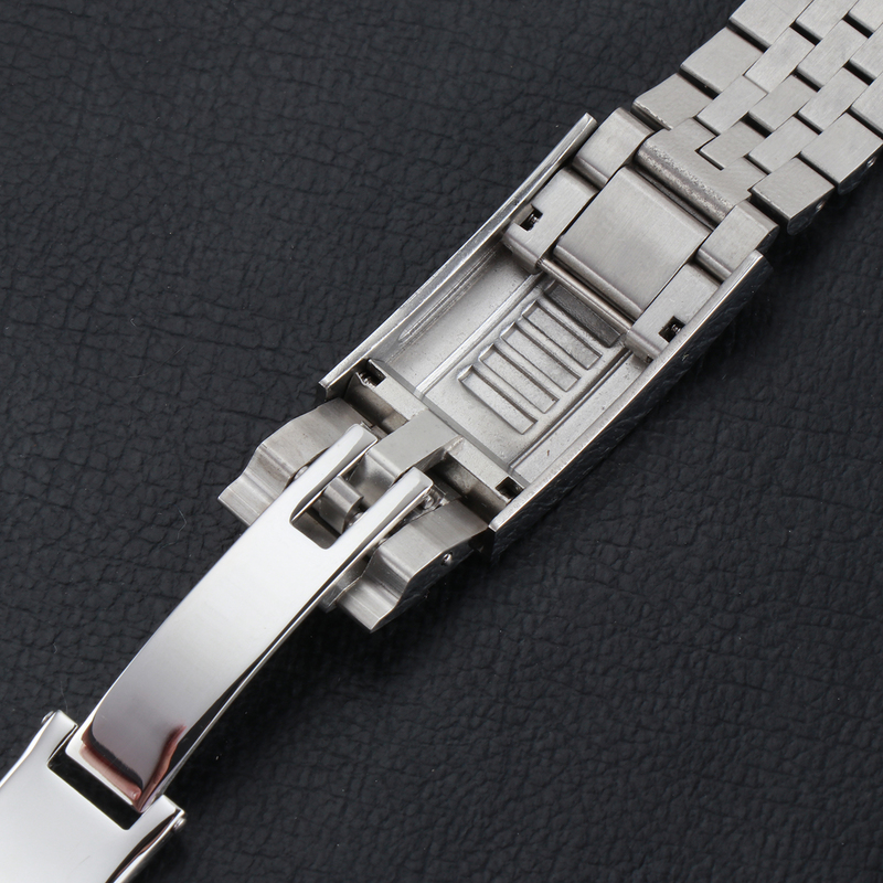 Jubilee-Armband für Herren, 20 mm, 316L-Edelstahlarmband, silberne Glide-Lock-Schnalle für 40 mm Sub-Uhrengehäuse 220819