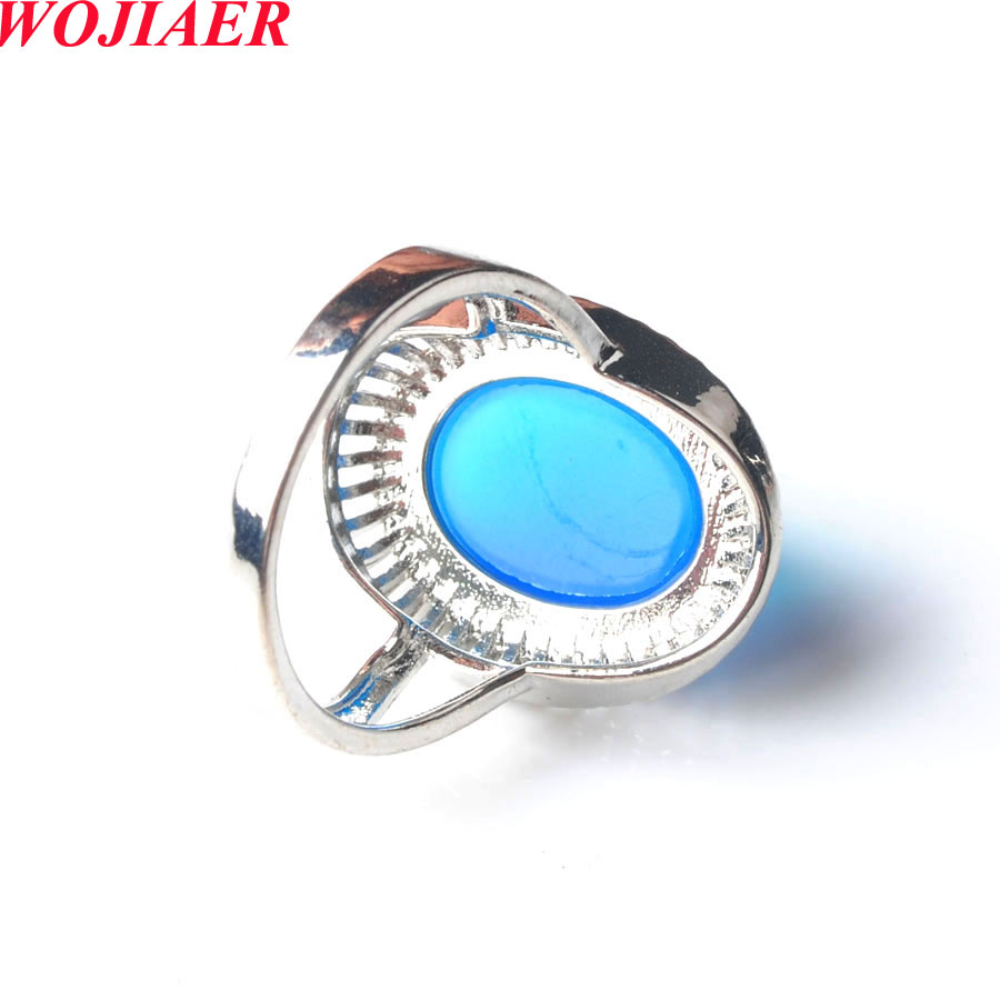 Women Men Natural Egg Shape Gem Stone Tiger Eye Rings Quartzs Reiki Chakra Open Adjustable Wedding Finger Ring Jewelry BZ911