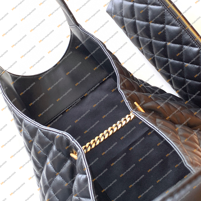 Ladies Fashion Designe Luxury iCare quiltning lambskin shoppingväska på axelpåsar handväska crossbody topp spegel kvalitet 698651 påse handväska