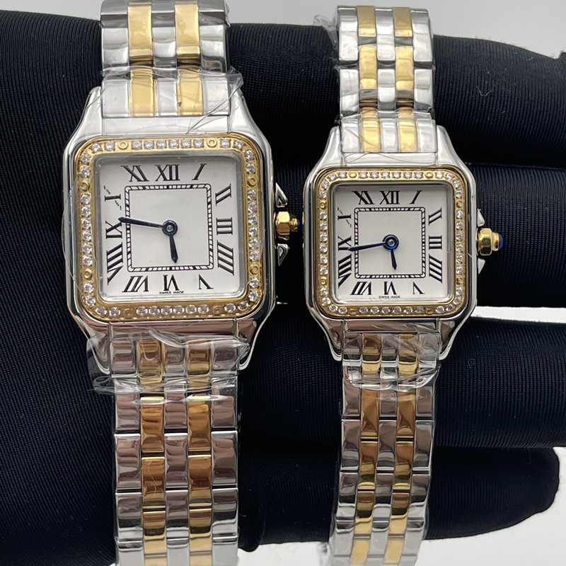 Orologi da donna orologio oro oro in acciaio inossidabile in acciaio inossidabile con orologi da polso eleganti diamanti Montre de Luxe GIF 6883 9691221 7482