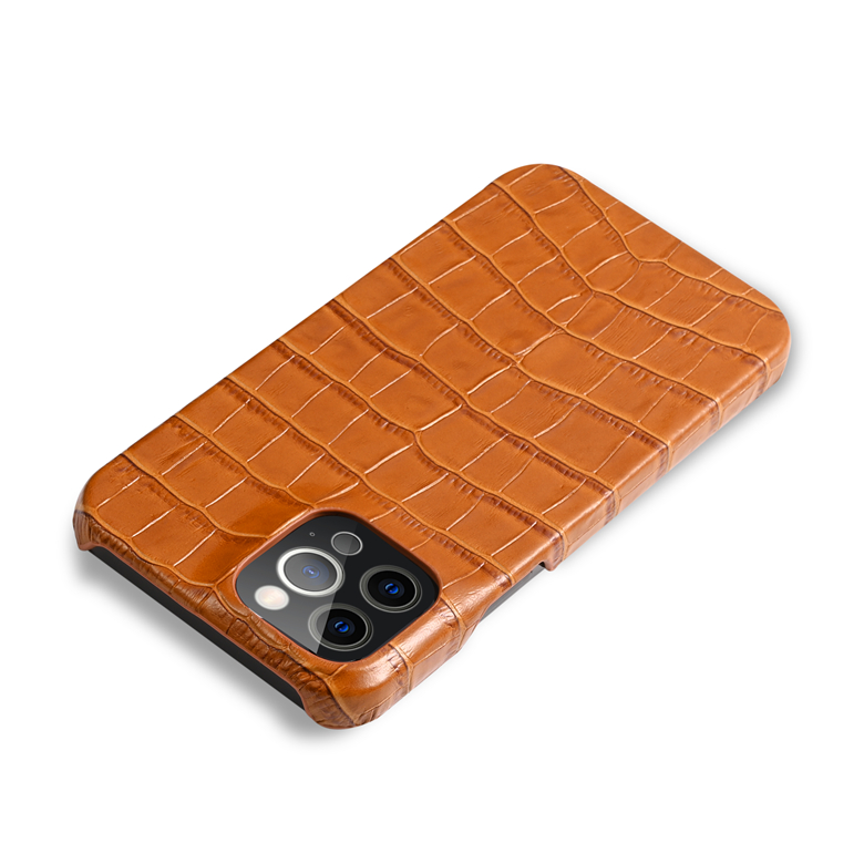 Caixa de telefonia de couro de crocodilo genu￭no para iPhone 14 13 12 mini 11 Pro Max XR Samsung Galaxy S20 Ultra Dur￡vel Color S￳lido Business Prote￧￣o ￠ prova de choque de shell