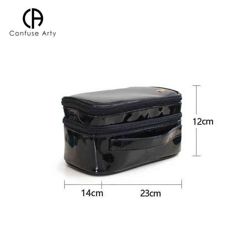 H￶gkvalitativ dams kosmetiska v￤skor Vattent￤ta Make Up Tools Organizer Pouch Wash Toalettet Vanity Travel Case Box Accessories 220820