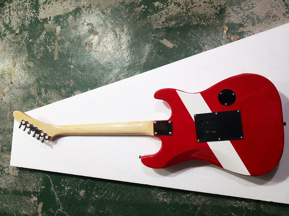 Left Hand Red Electric Guitar with Floyd Rose Maple Fretboard