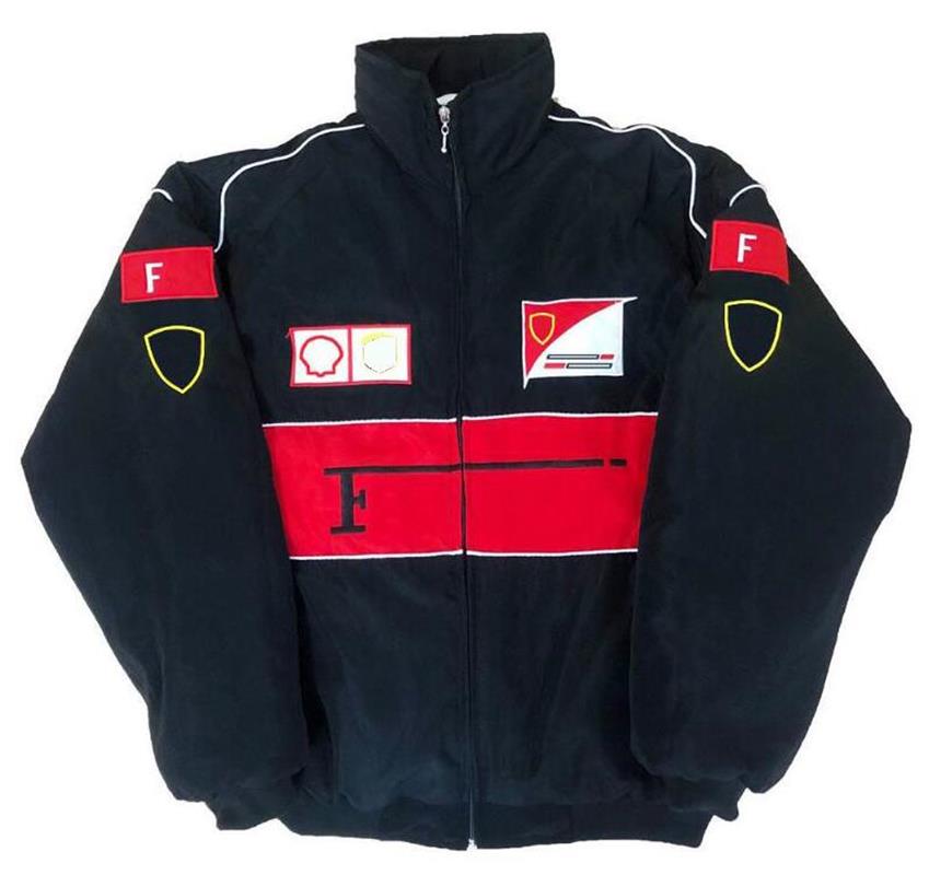 new F1 racing suit autumn and winter team full embroidery cotton padded jacket spot sales