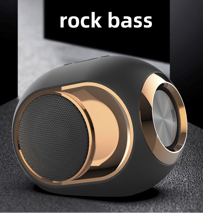 TWS Portable Speakers Wireless Bluetooth Deep Bass Loudspeaker HIFI MP3 Music Player FM Radio USB Card Aux Line Outdoor Speaker High Volume Audio With Retail Package