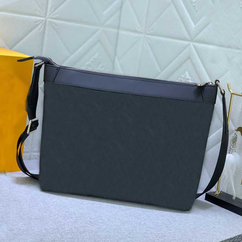 Men Designer Torba Messenger Wysokiej jakości skórzane torebki na płótnie luksusowe torby na ramię Mash Mick Crossbody Portfel Rozmiar 34 cm N40003