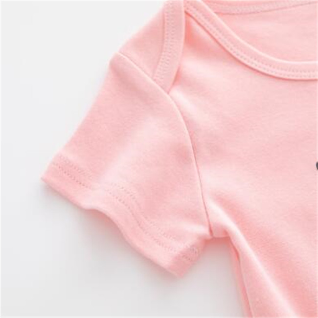 Klassische Baby-Strampler Onesies Baumwolle Kurzarm Mädchen Jungen Overalls Kleinkind Kinder Strampler Kleidung 3 Farben