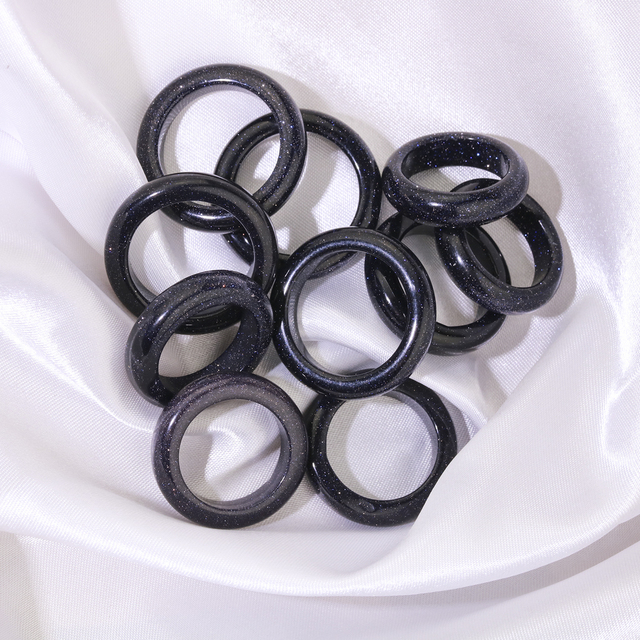 Zufällig gemischter 6 mm Naturstein-Ring, Opal, Türkis, schwarzer Onyx, Tigerauge, Sodalith, Malachit, Schmuck, Geschenk, Fingerringe für Damen und Herren