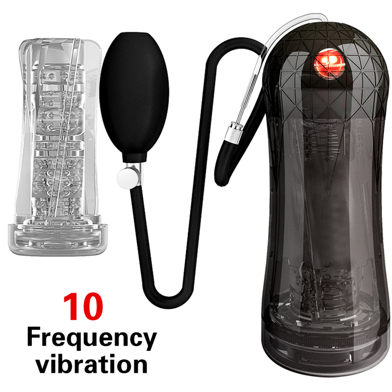 Masturbatoren 3 in 1 Pumpe 3D Real Pussy Vibratoren für Männer Exerc 220823_voghion.com