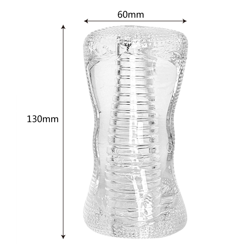 Masturbators 13cm Transparent l Sex Toy for Men 18 Plus Male Masturbator R 220823_voghion.com
