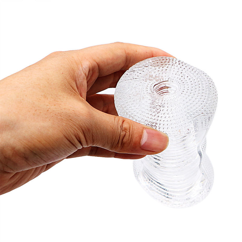 Masturbators 13cm Transparent l Sex Toy for Men 18 Plus Male Masturbator R 220823_voghion.com