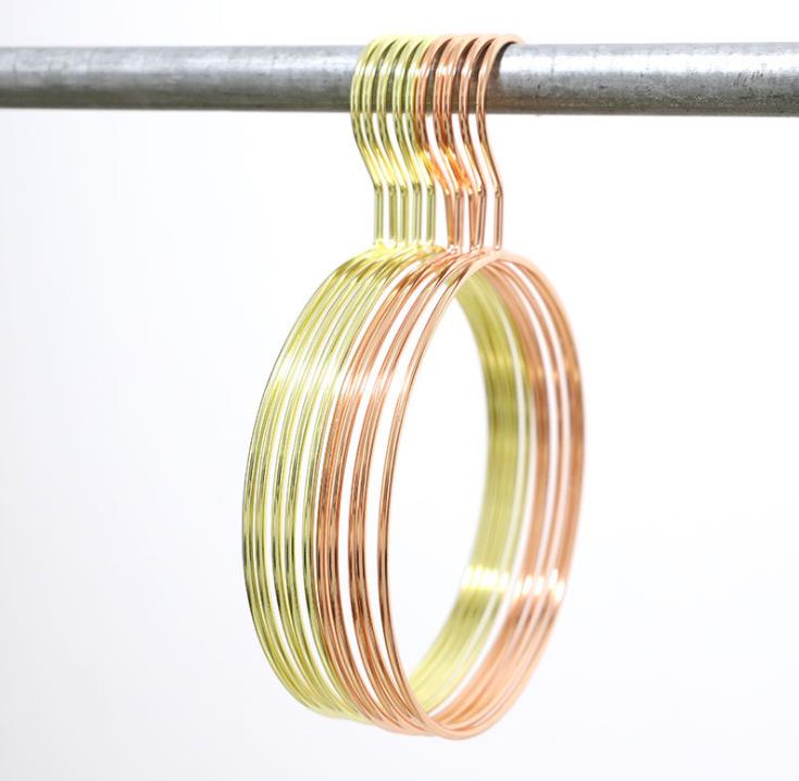 Круглый кольцо одежды для шарф -стойки для хранения розового золота вешалка для галстука