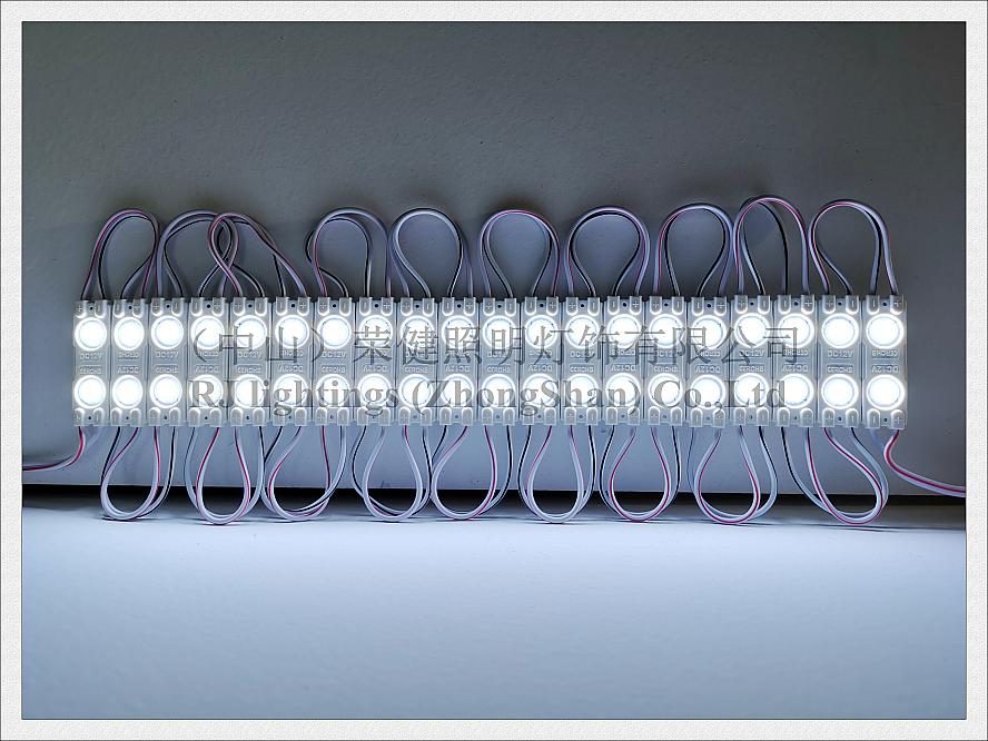 Mini module de lumière LED pour petite lettre de signe avec lentille en aluminium PCB étanche DC12V 40mm X 13mm X 4mm SMD 2835 2LED