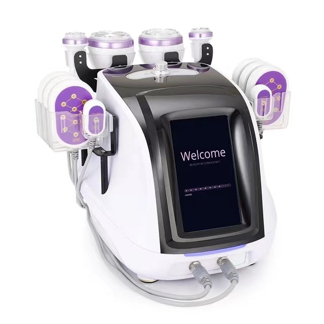 6 en 1 amincissant la machine laser sous vide radiofréquence Rf 30k cavitation corporelle lipo liposuccion dispositif de blanchiment de la peau à ultrasons système de raffermissement