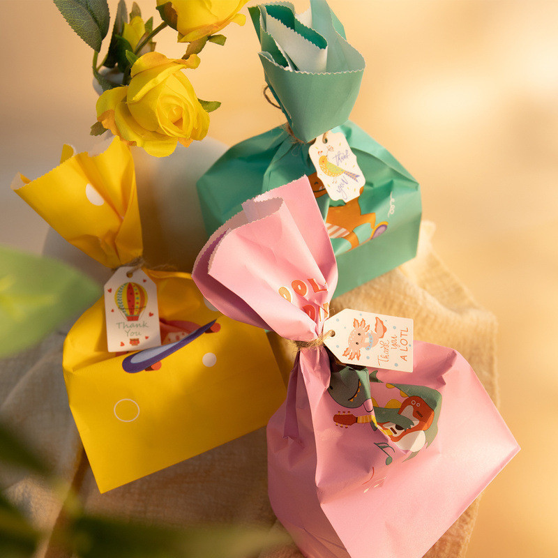 Bolsas de envases de dinosaurios lindos de 24set Bolsas de regalo de  cumpleaños para niños Cajas de dulces con dulces con pegatina decoración de  dino 220822