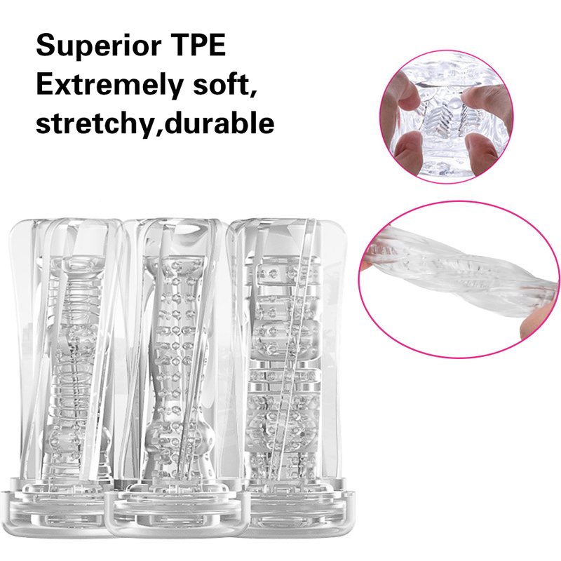 Masturbatoren 3 in 1 Pumpe 3D Real Pussy Vibratoren für Männer Exerc 220823_voghion.com