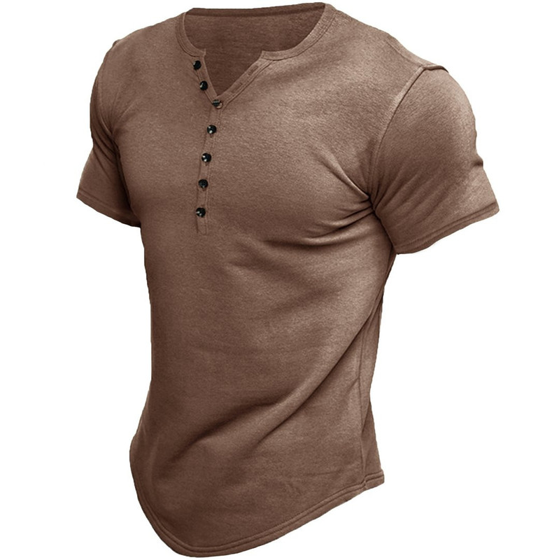 Erkek Polos Yaz Modası Erkek Tişört Kısa Kollu Tişört M 220823