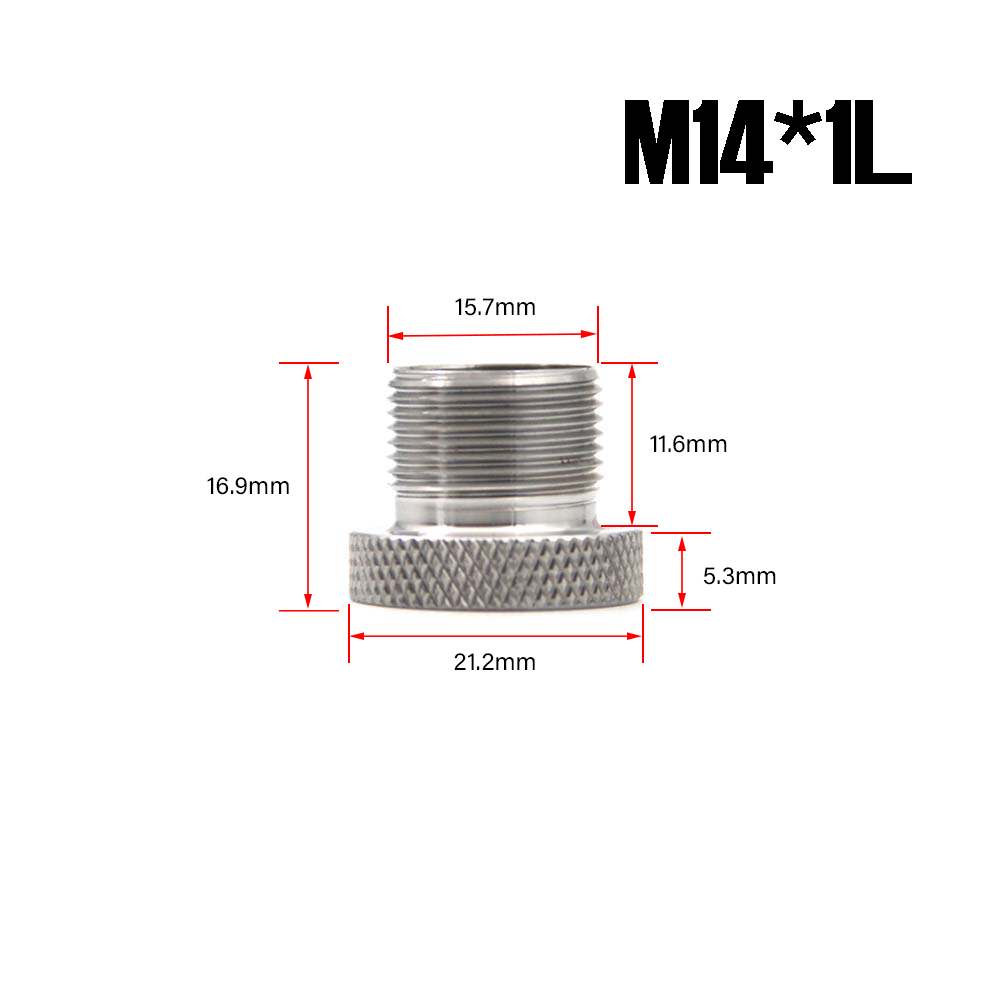Rostfritt stålfiltertrådadapter 1/2-28 till 5/8-24 M14X1.5 X1 SS Solvent Trap Adapter för NAPA 4003 WIX 24003