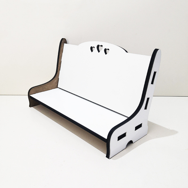 Banc commémoratif par Sublimation MDF, Table de maison, objets décoratifs, Mini chaise vierge, cadeau de Festival blanc