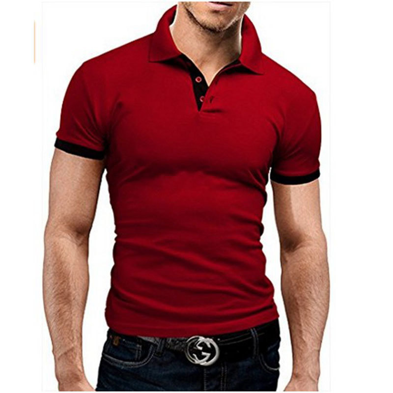 Summer Short Sleeve Polo Shirt Men Fashion Polo Shirts Casual Slim Solid Color Business Men's Polo Shirts Menkläder 220822