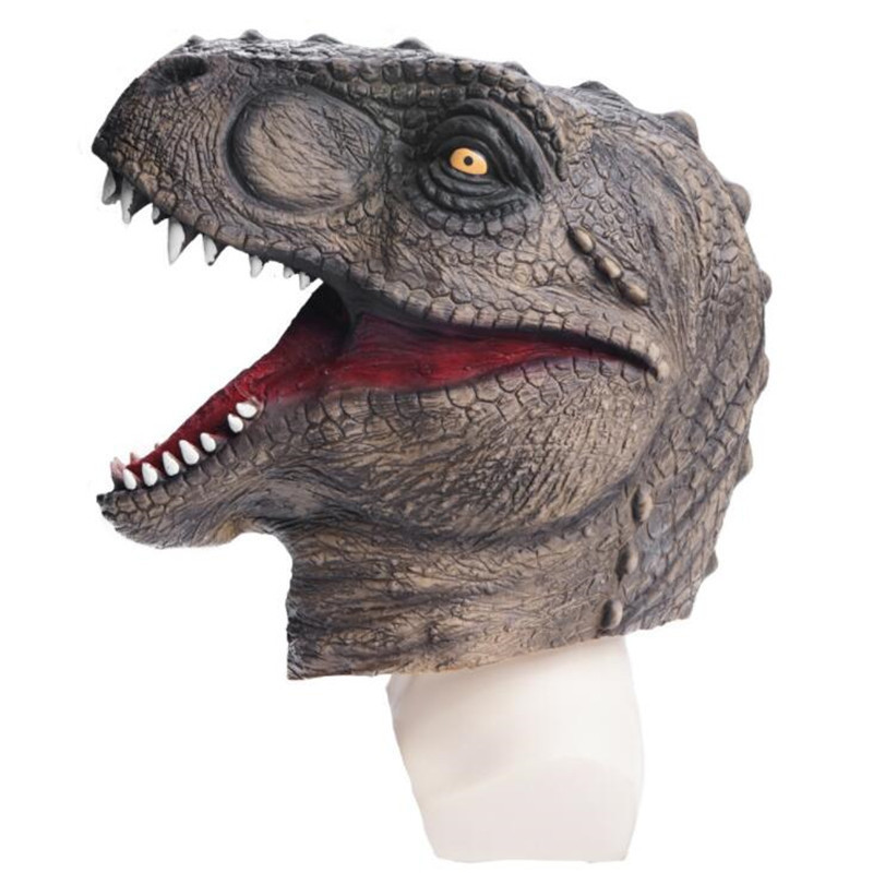 Masques de fête Tyrannosaurus Rex Masque en latex Halloween Party Cosplay Masques de dinosaures Mascaras De Latex Realista Animal Maske Masque de mascarade 220826