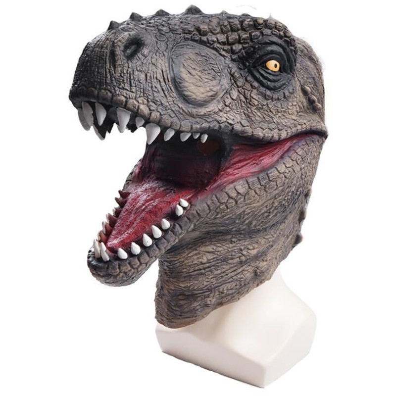 Party Masks Tyrannosaurus Rex Latex Mask Halloween Party Cosplay Dinosaur Masks Mascaras de Latex Realista Animal Maske Masquerade Masque 220826