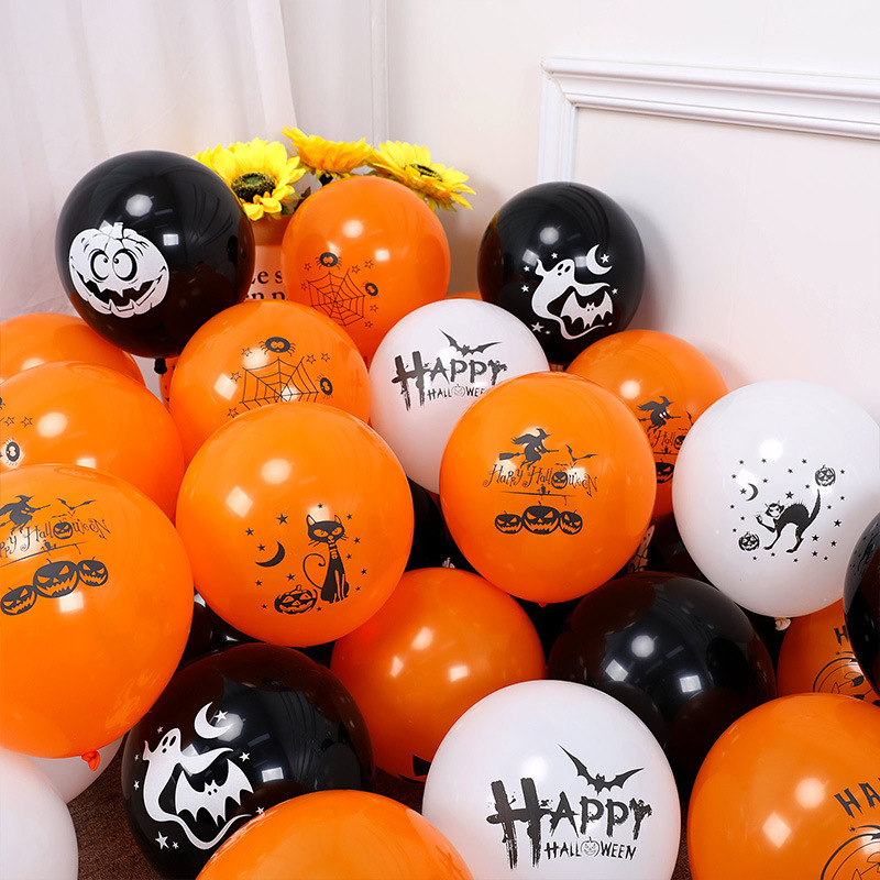 Autres fournitures de fête de fête ballons d'Halloween Ghost Festival Décoration de tête de citrouille Ballon en latex épaissi Happy Helloween Baloon Ballon 220826