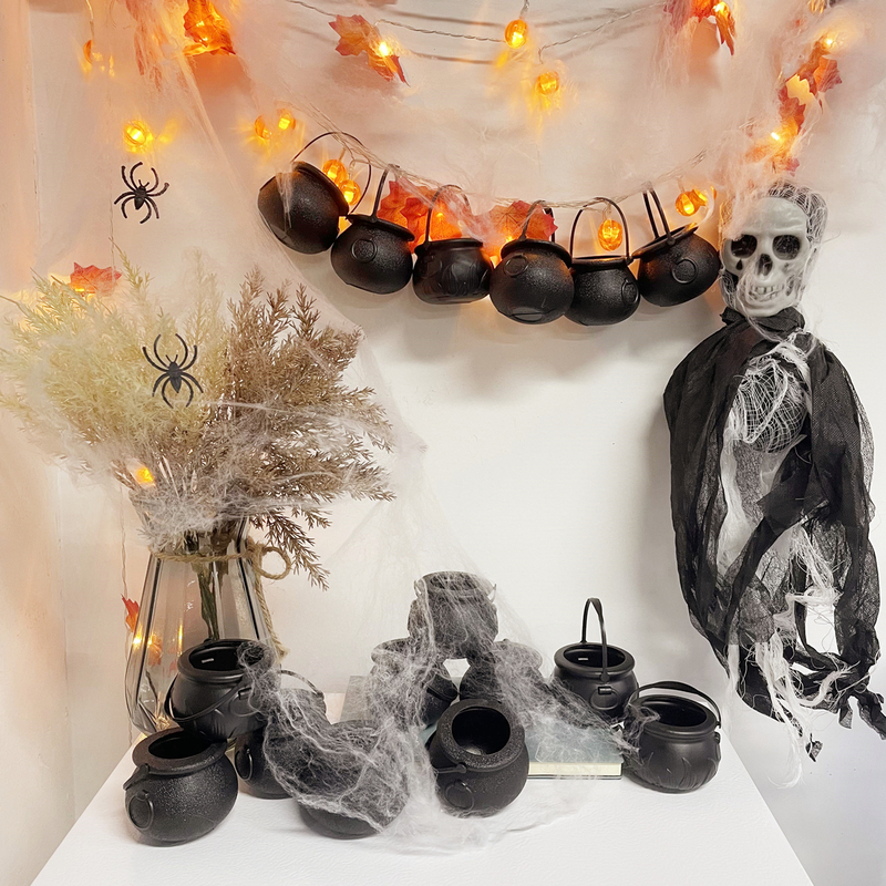 Andere evenementenfeestjes Salloween Decoratie Danksgiving Decor Pompoen licht verlicht Garland Batterij Garland Huis Indoor Outdoor Fall Maple Leaf Decor 220901