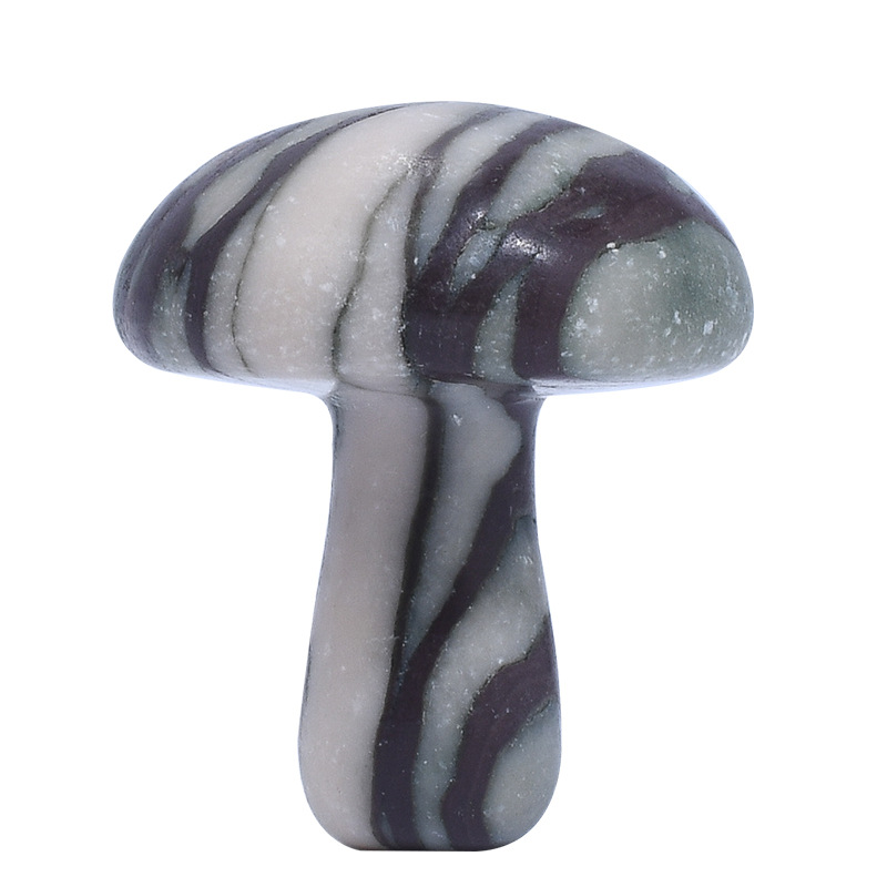 36x30x13mm Random Stone Natural Mushroom Planta estátua escultura aquário de decoração caseira jóia de polimento de cristal