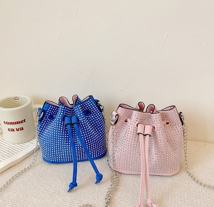 Sac seau pour enfants, sac à main de princesse en diamant, mini porte-monnaie, bonne vente