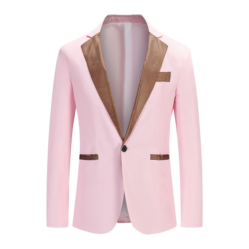 남자 양복 블레이저 스타일리시 한 남자 블레이저 캐주얼 슬림 피트니스 공식 One Button Office Suit Blazer Coat Top White Suit Jacket Masculino Blazers Men 220826