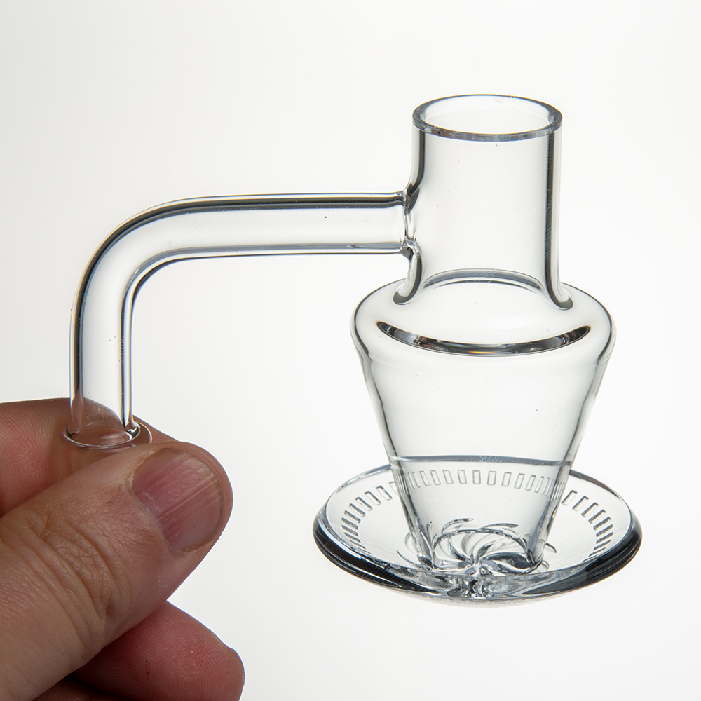 20 mm Spinning Banger Set Röktillbehör med 5 Terp-pärlor och 1 glaskolhydratlock 19/14/10 mm Hane/hona skarv för Bong Vattenpipa Dab Rig Slumpmässig färg