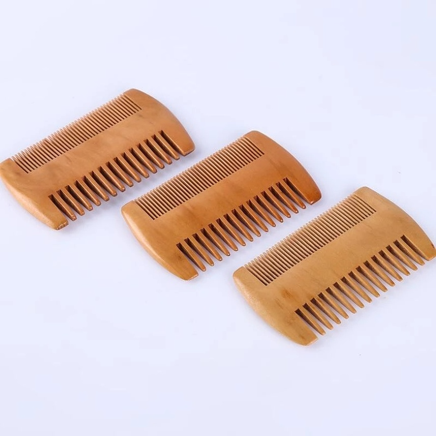 Home Garden Wooden Beard Comb Double Sides Super Narrow Thick Wood Combs Pente Madeira Lice Pet Hair Tool P0826