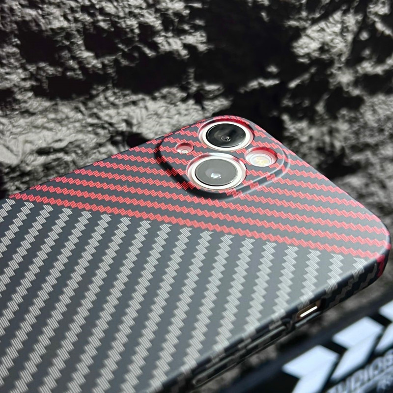 Carbon Fiber Shockproof Phone Cases for iPhone 14 13 12 11 Pro Max XS XR X 6 7 8 Plus SE2 Premium Quality Cellphone Back Cover PC Case