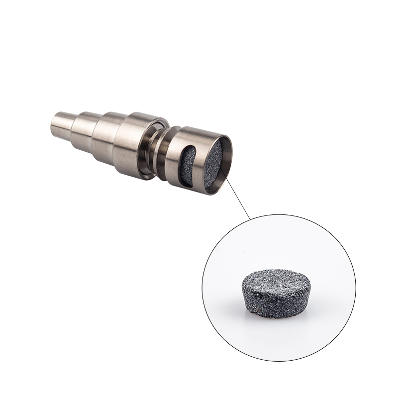 CSYC T014 흡연 액세서리 10/14/18mm 6 in 1 Moon Rock 티타늄 네일 유리 봉 Dab rig